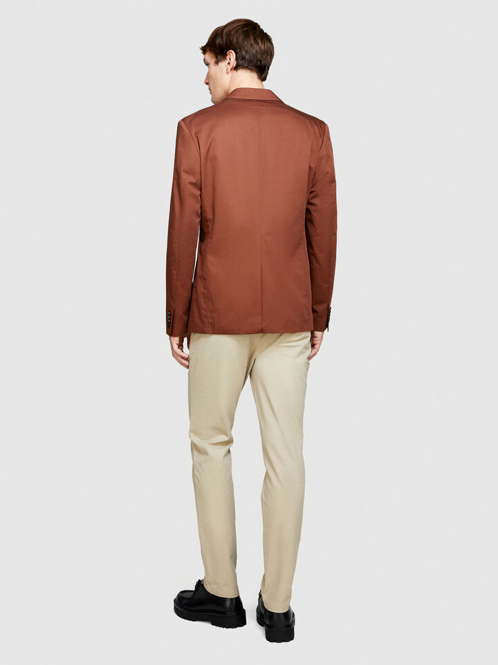 Printed chinos - men's chino trousers - Beige | Sisley image number 3